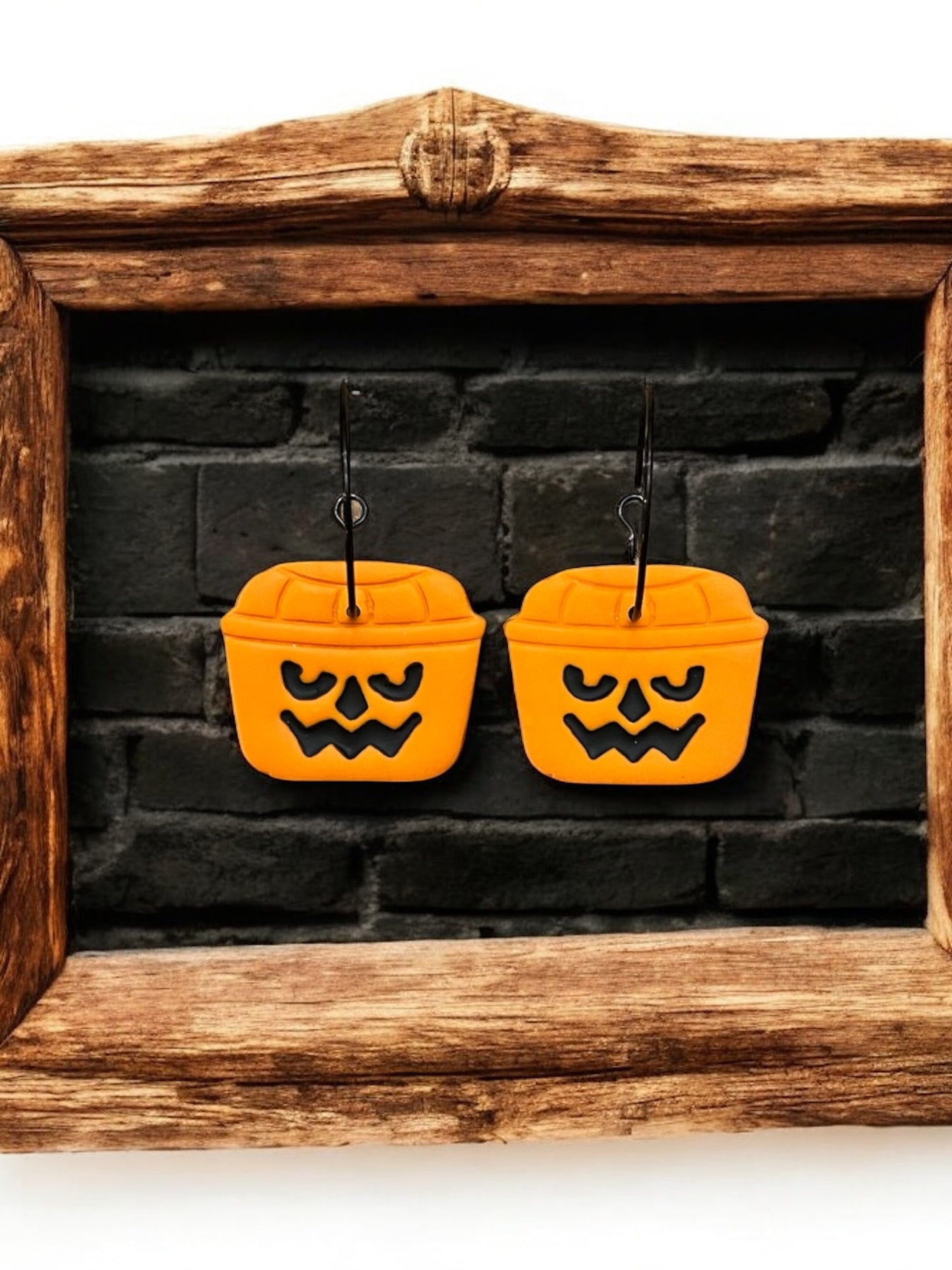 Halloween Bucket Clay Earrings
