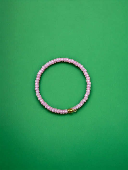 Pink Pearl Beaded Bracelet