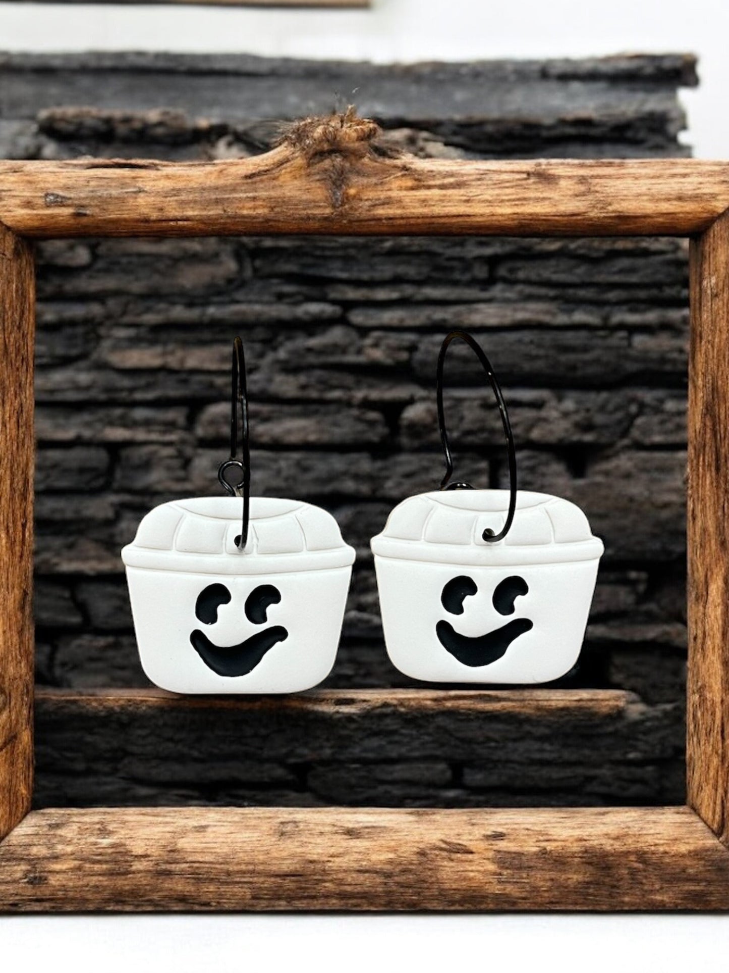 Halloween Bucket Clay Earrings