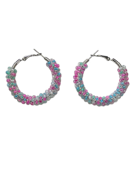 Pink, Green and Blue Beaded Hop