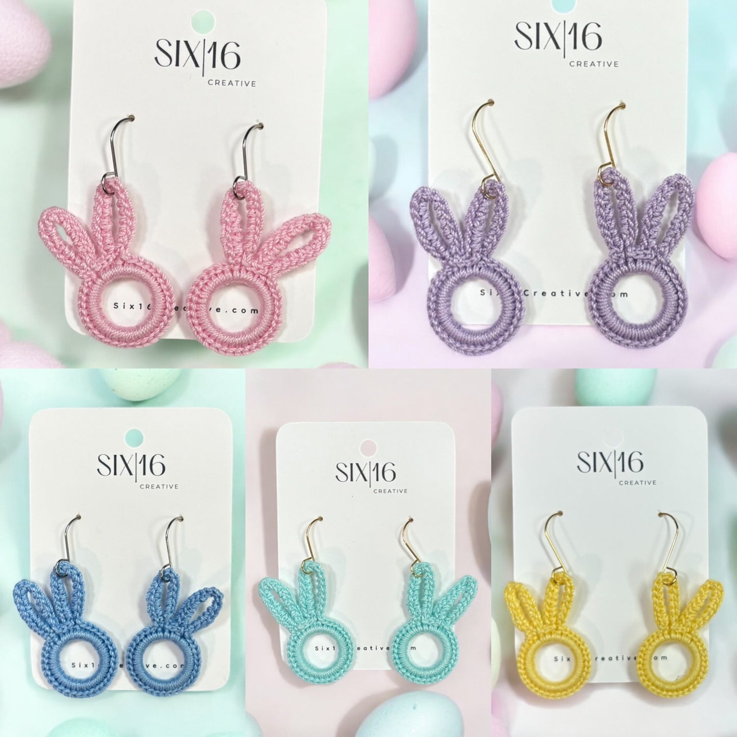 Crochet Bunny Earrings