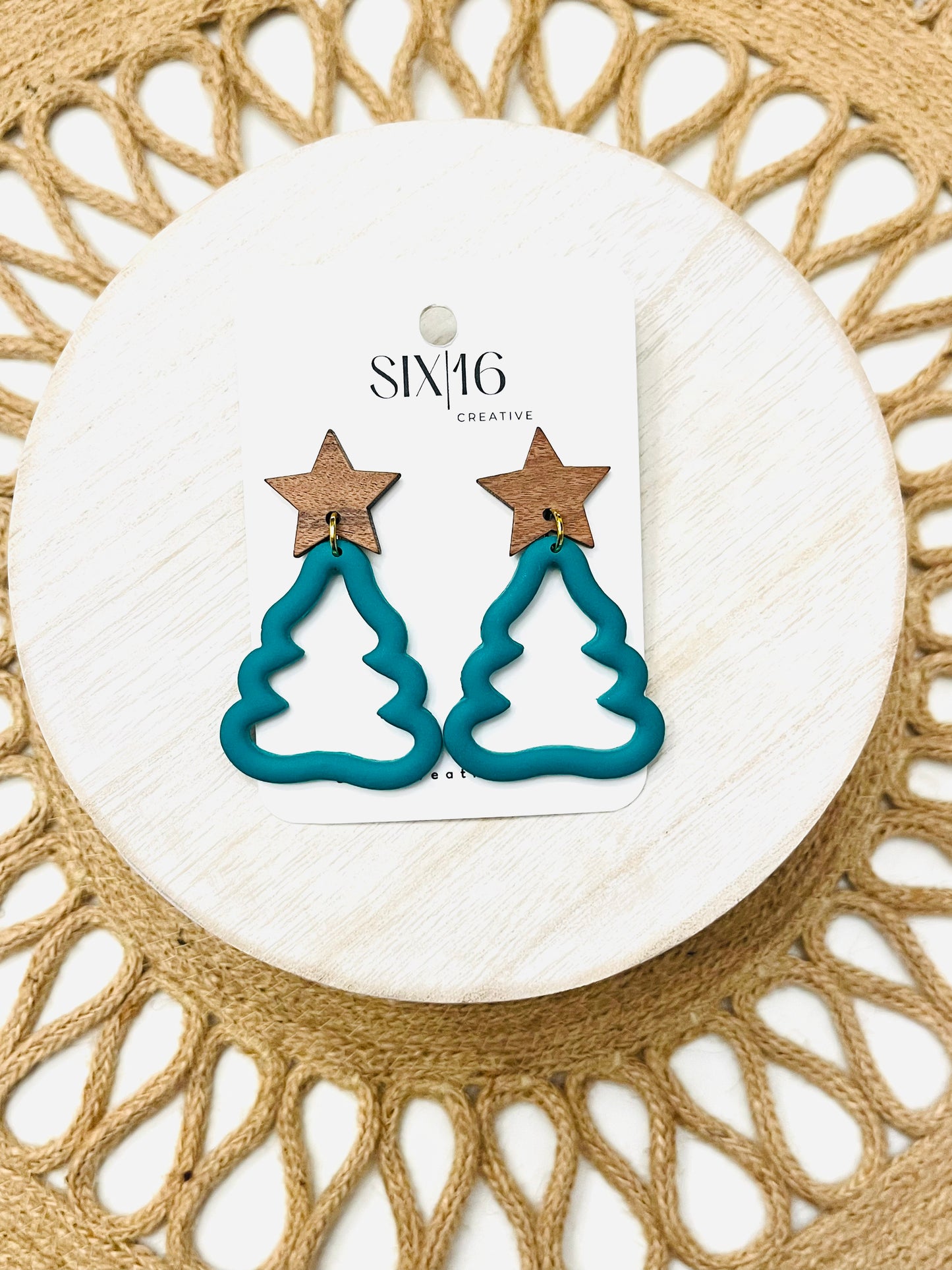 Christmas Tree Polymer Clay Earrings