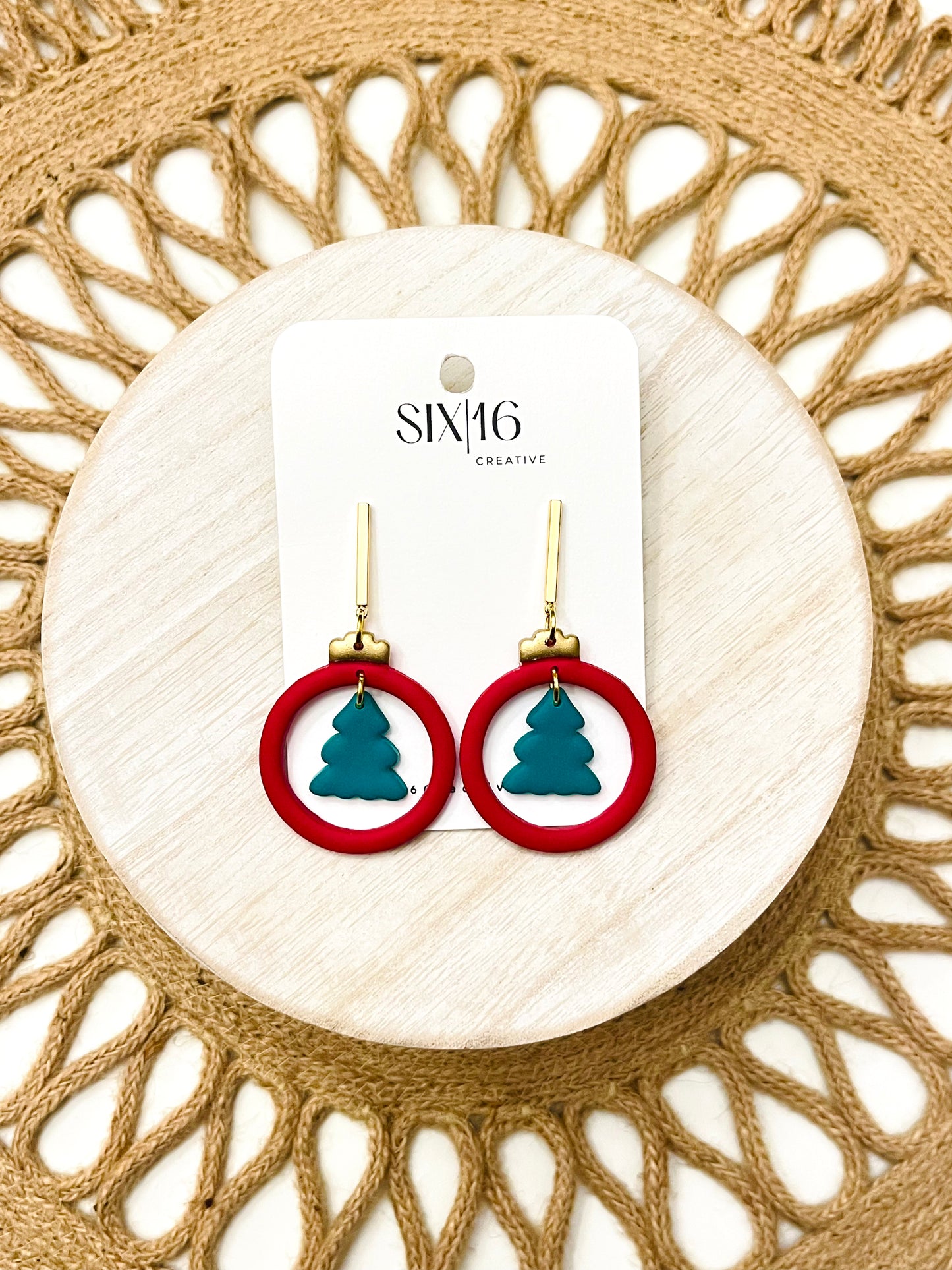 Ornament Polymer Clay Earrings