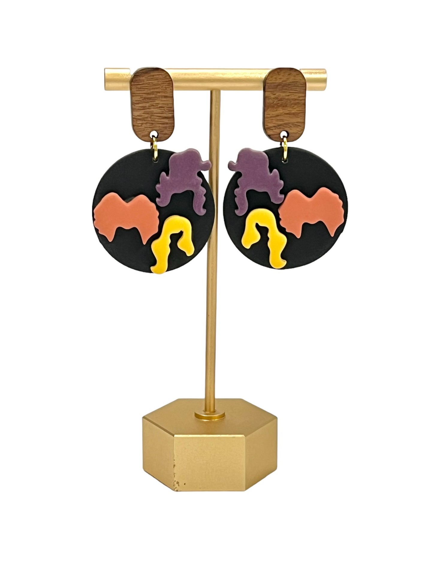 Witch Sister Clay Earrings