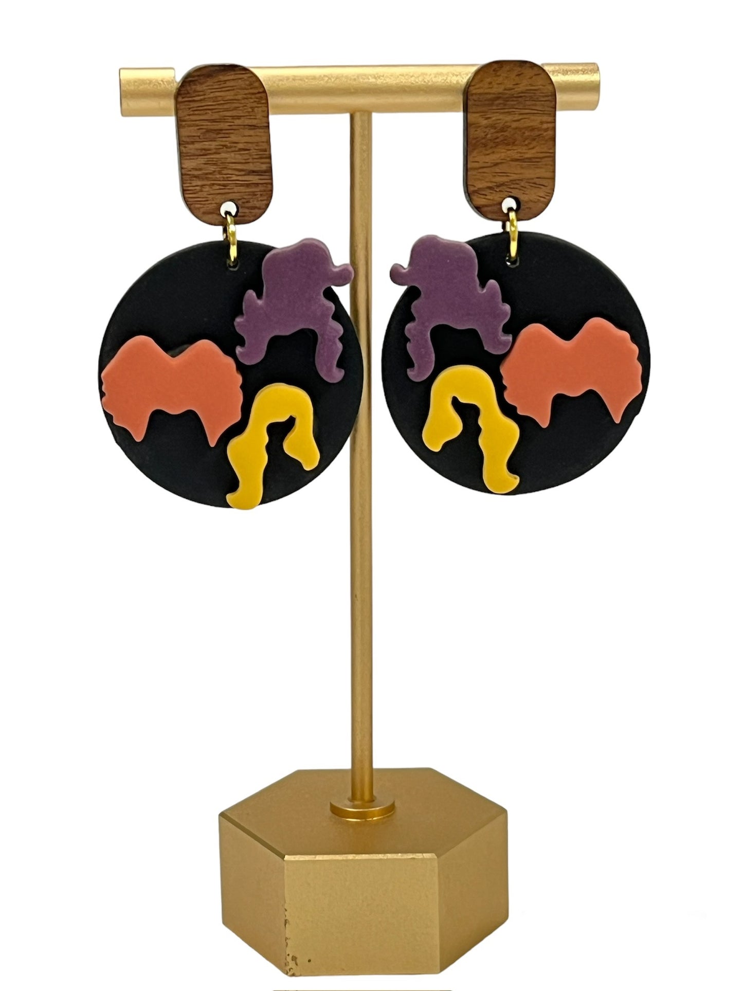 Witch Sister Clay Earrings