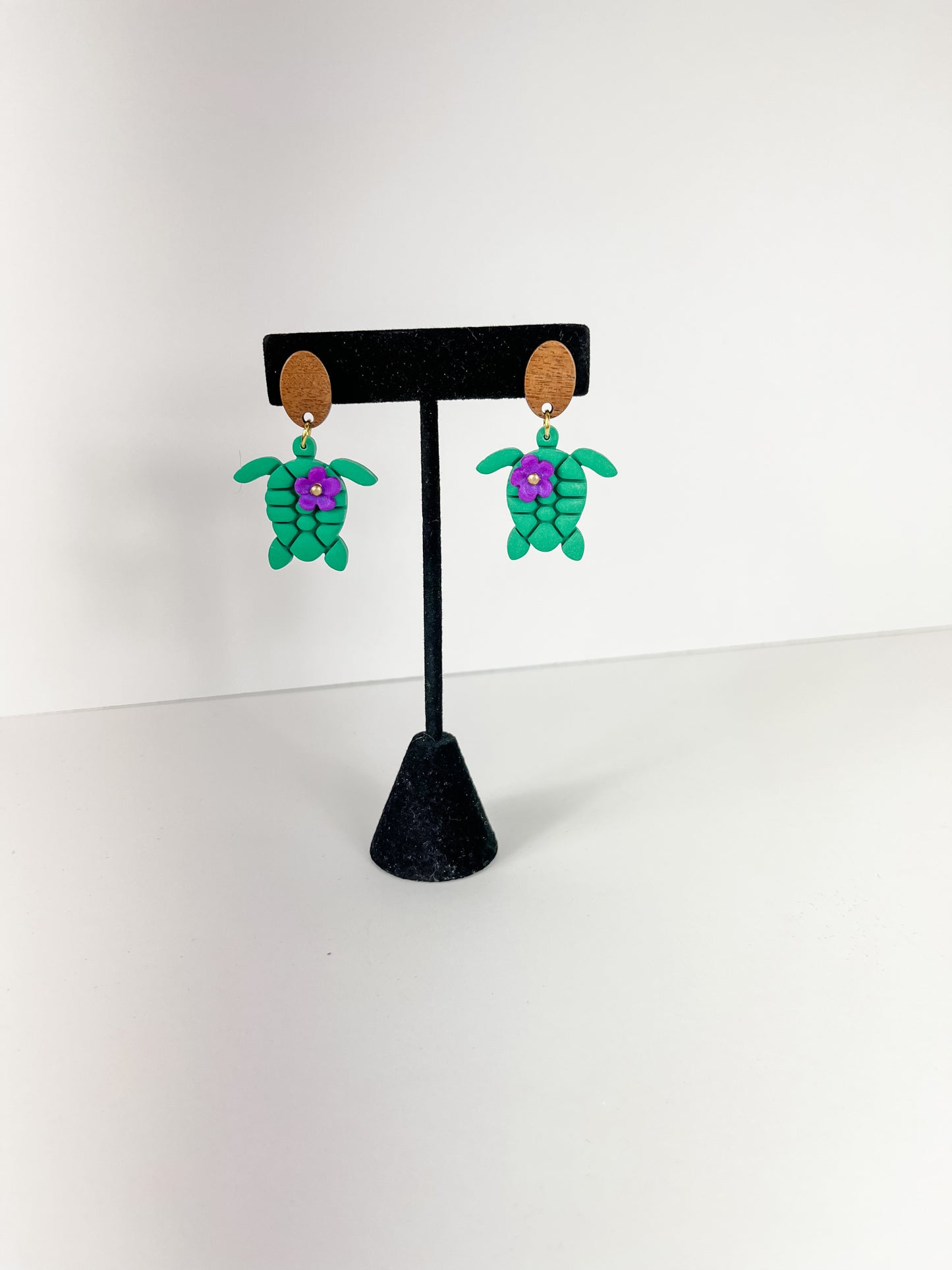 Sea Turtle Clay Earrings