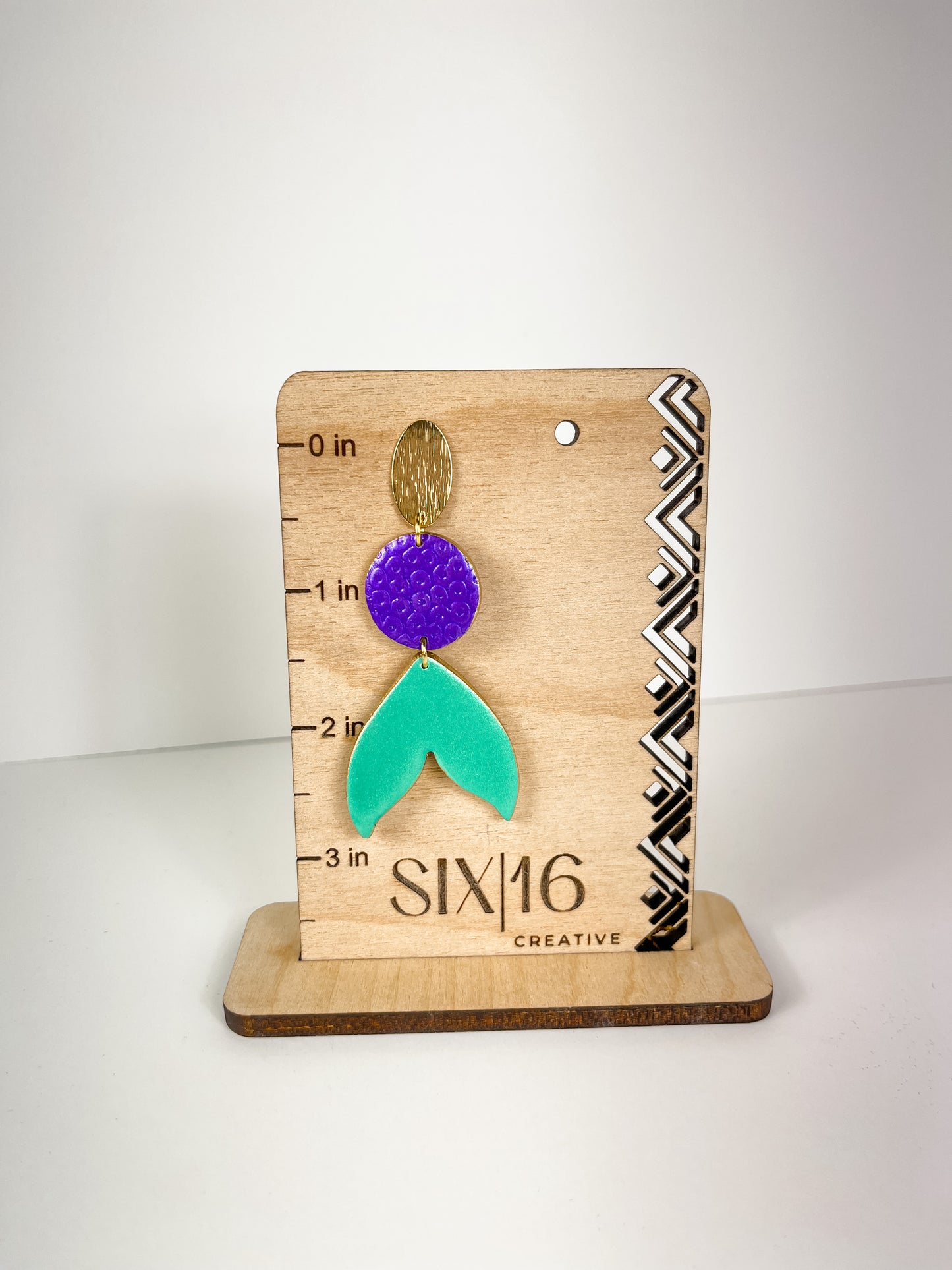 Mermaid Clay Earrings