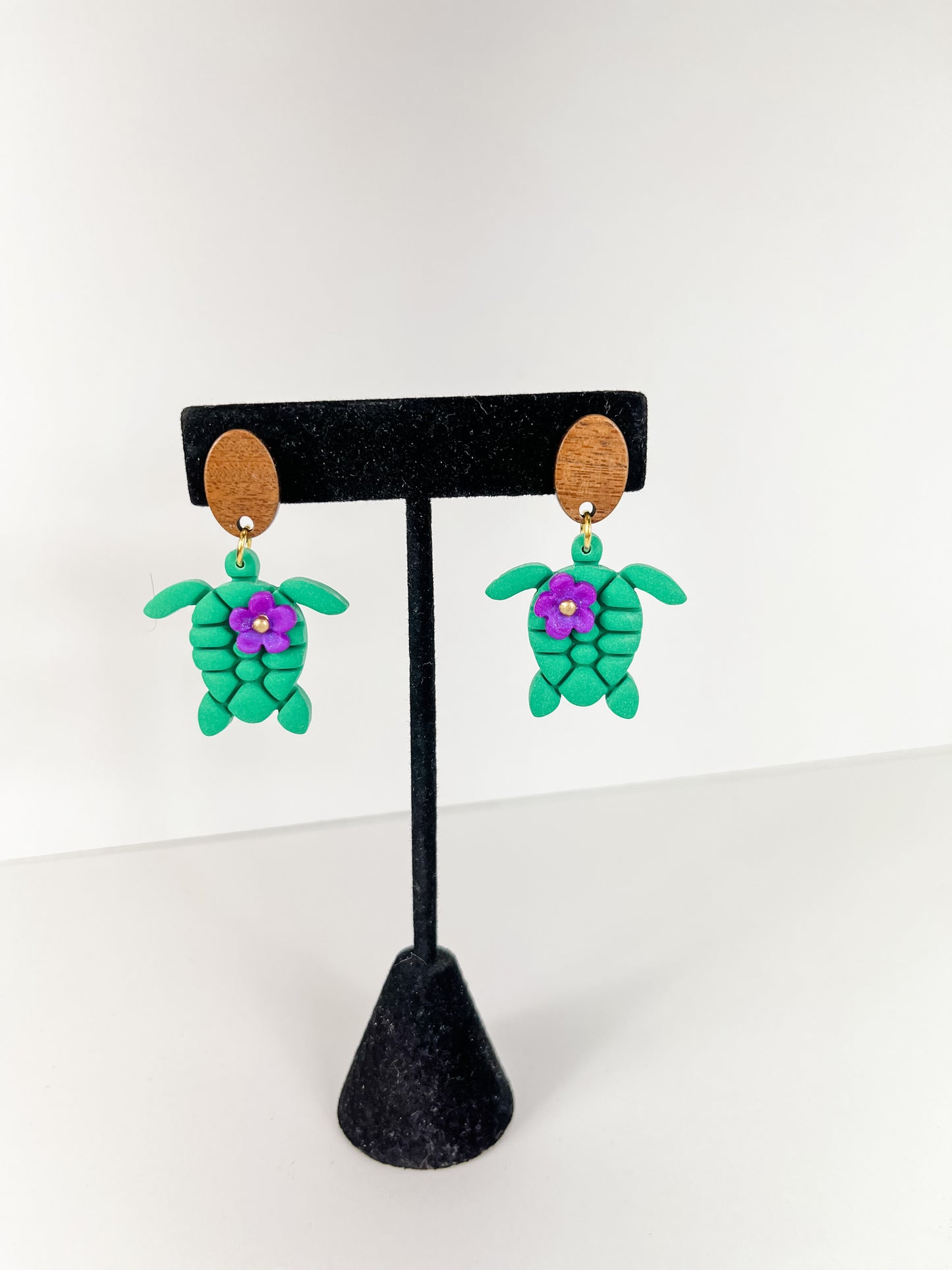 Sea Turtle Clay Earrings