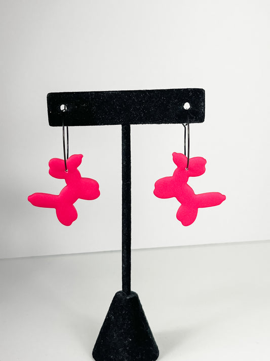 Balloon Animal Clay Earrings