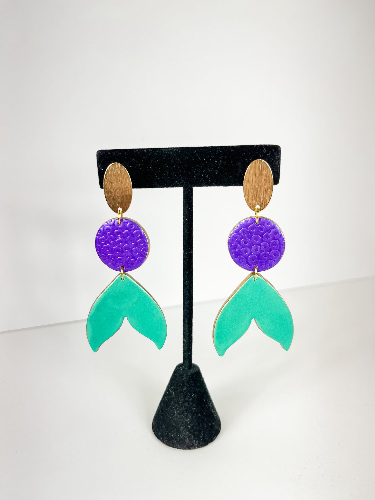 Mermaid Clay Earrings