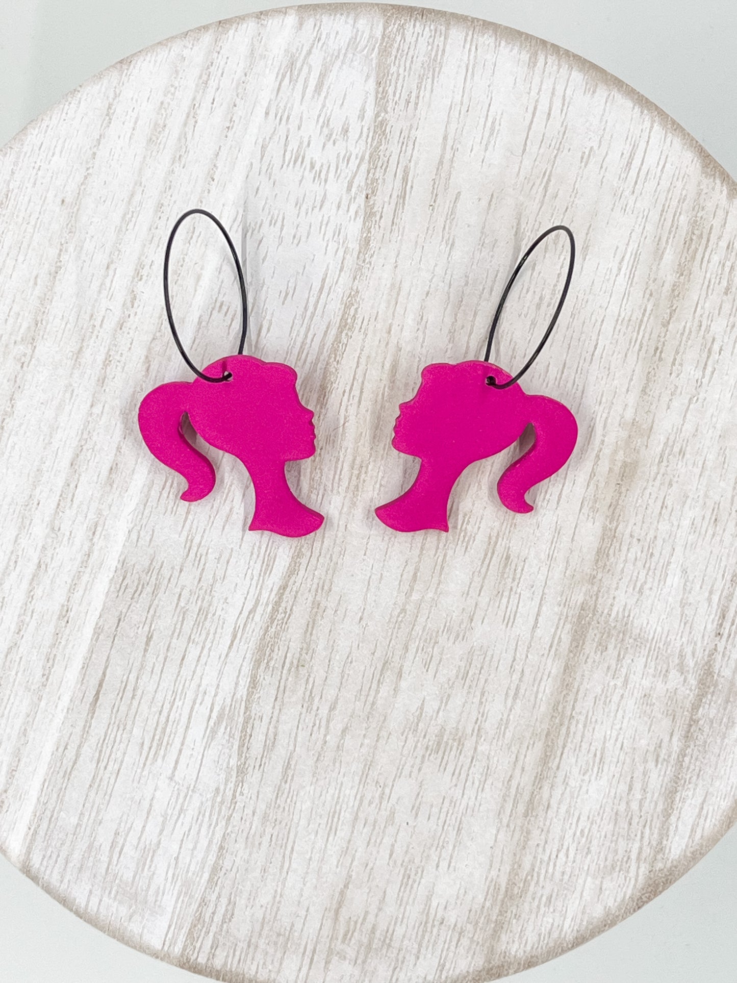Doll Silhouette Clay Earrings