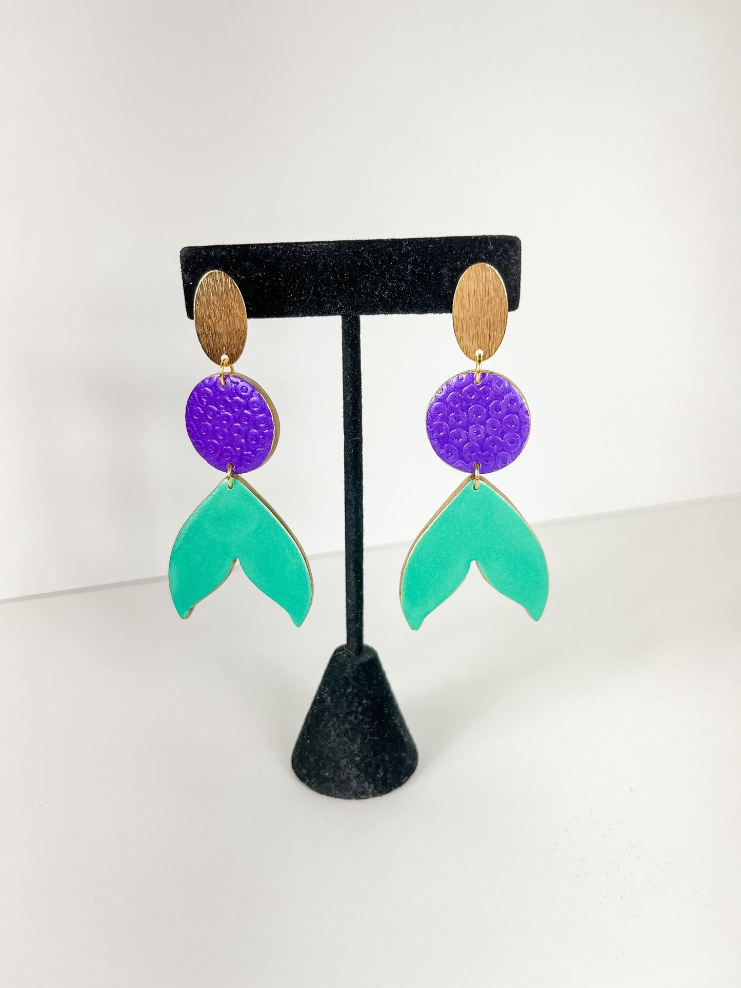 Mermaid Clay Earrings