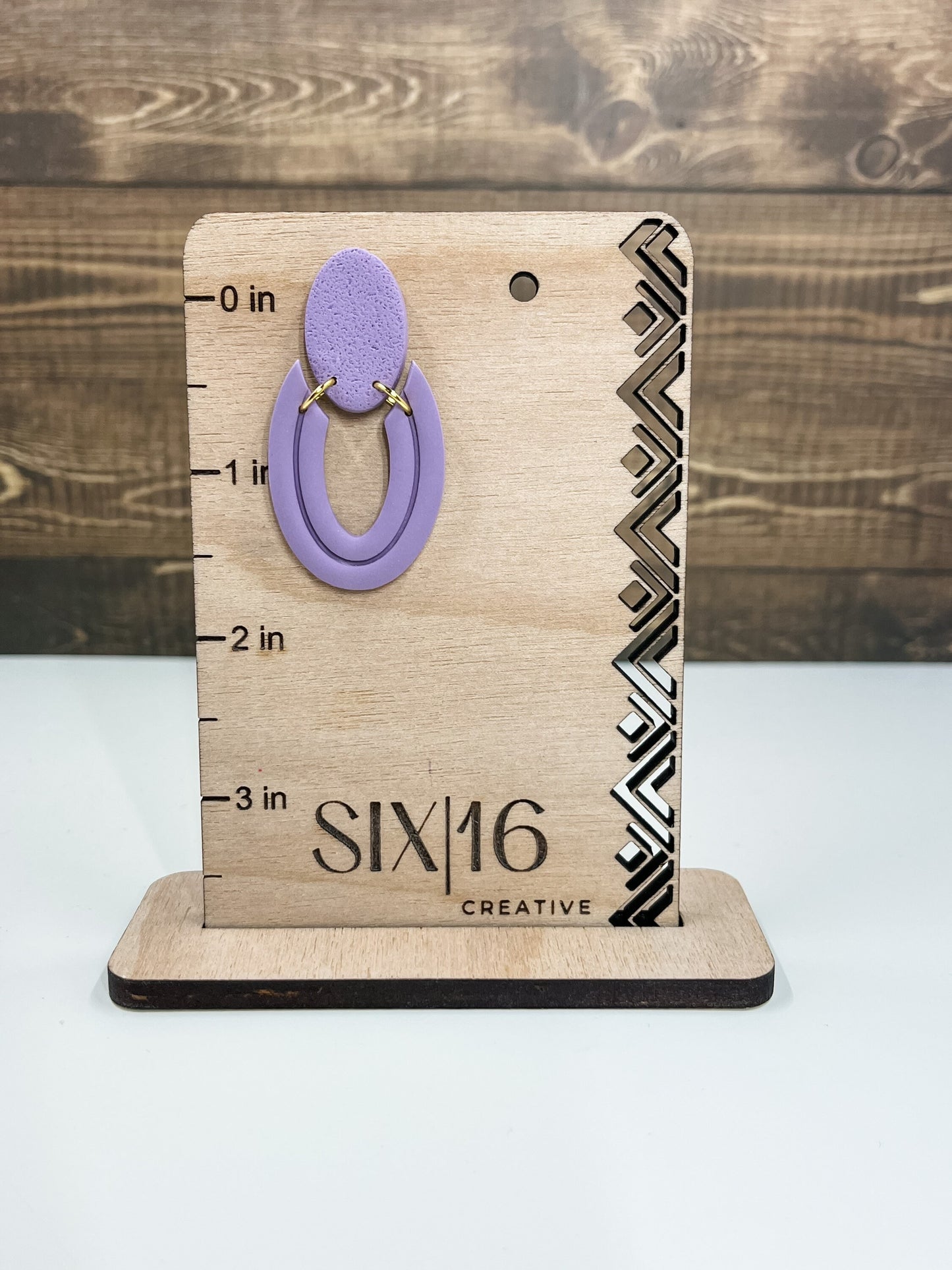 Lavender Clay Earrings