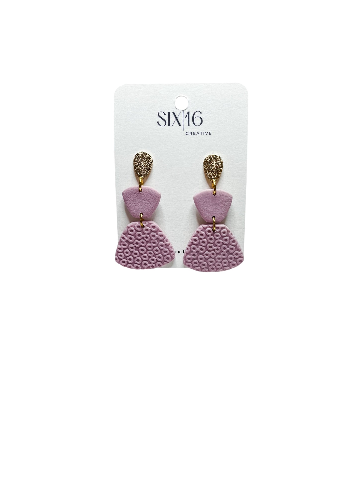 Mauve Clay Earrings