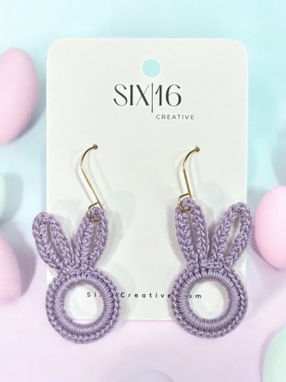 Crochet Bunny Earrings