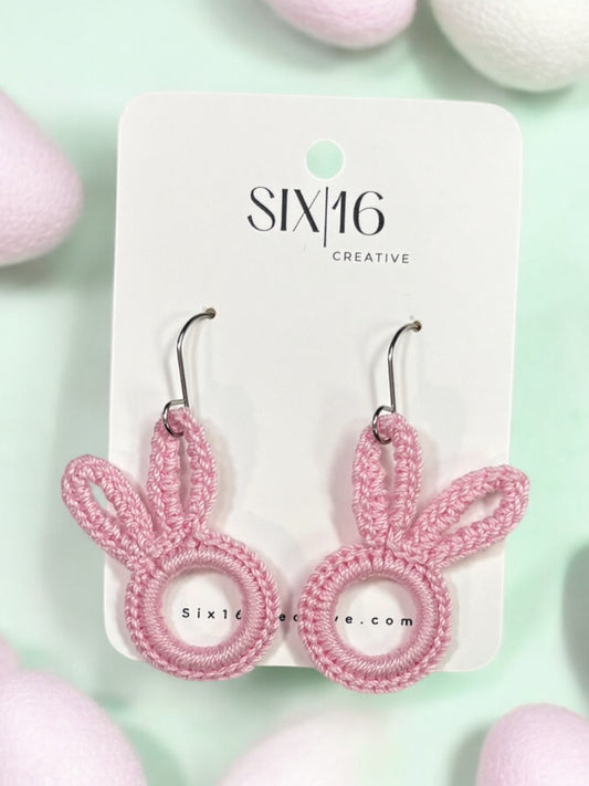 Crochet Bunny Earrings