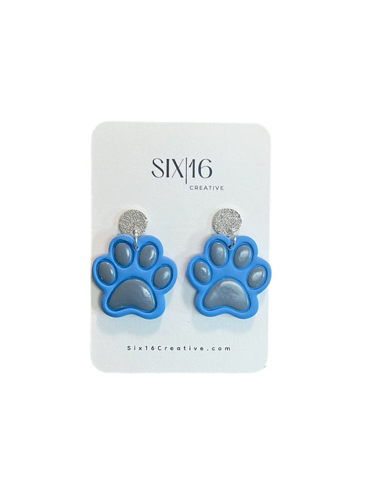 Spain Park Paw Clay Earrings