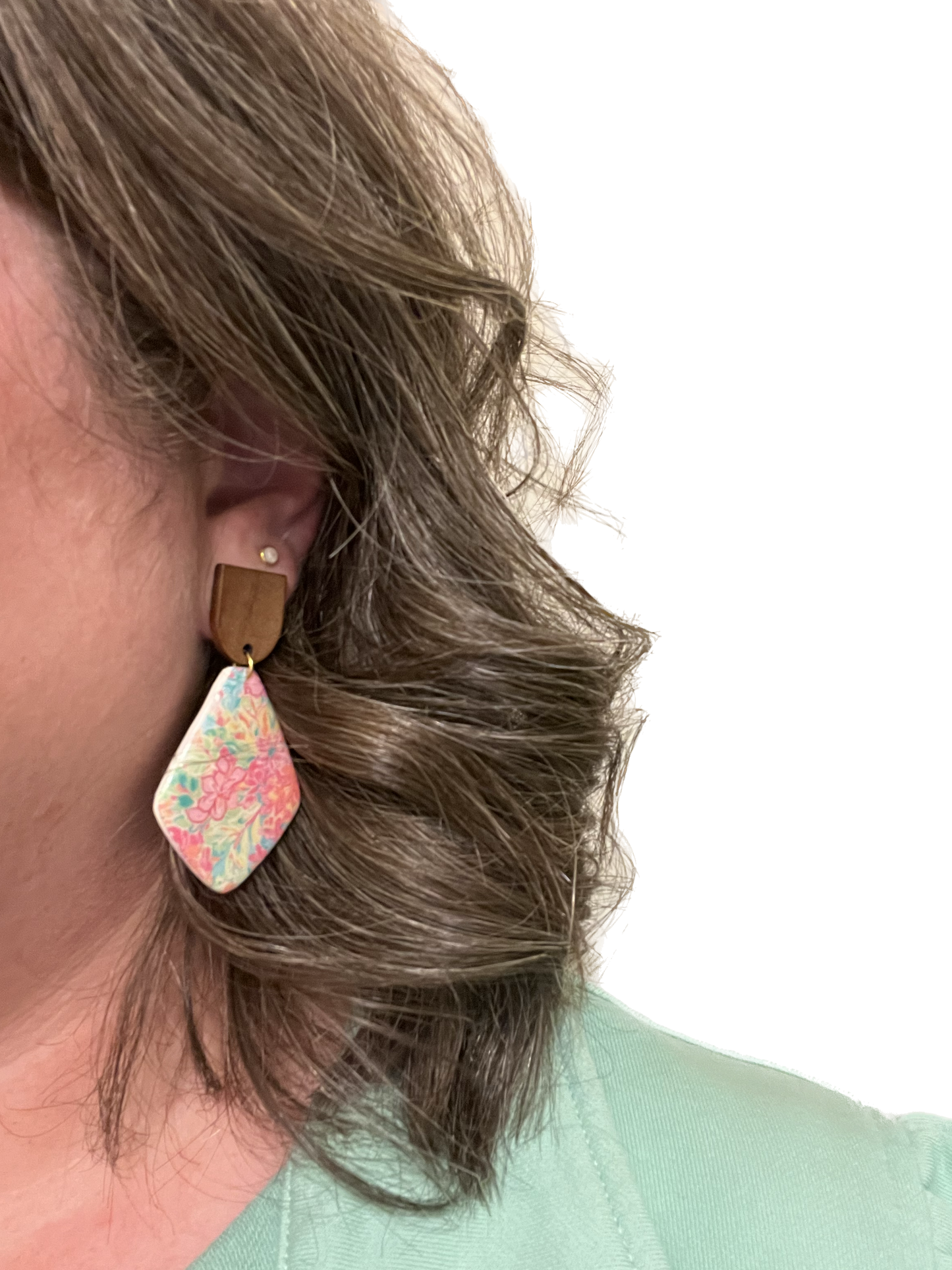 Summer Floral Polymer Clay Earrings